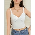 thumbnail image 6 of Michellecmm  Women Camisole Solid Color V Neck Summer Spaghetti Strap Tank Tops, 6 of 9