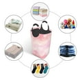 thumbnail image 5 of XMXT Large Collapsible Laundry Hamper, Heart Tender Sweet Love Laundry Basket with Aluminum Handle, 50L Pink, 5 of 7