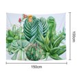 thumbnail image 2 of Coofit Tapisserie Murale Décorative Cactus Couverture Murale Toile de Fond Photo, 2 of 2