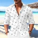 thumbnail image 1 of Nueva impresión de moda de lujo de diseñador de ocio al aire libre de la calle de los hombres de alta calidad botón camiseta de manga larga camisa cómoda, 1 of 6