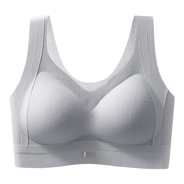 Product Category Bra | Large Size Lace Back Comfort Bralette with Adjustable Straps and Cups Seamless Design