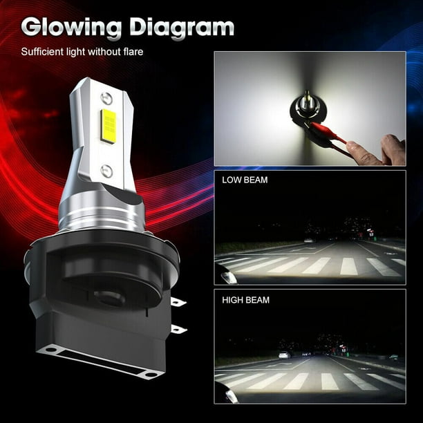 2PCS H11B LED Headlight Bulbs LOW Beam H11B CSP Chips Super Bright