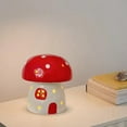thumbnail image 6 of Hometravel Ceramic Mushroom with LED Light, Glowing Tabletop Holiday Decor, Whimsical Forest Themed Ornament for Home, Shelf, Seasonal Display, 6 of 6