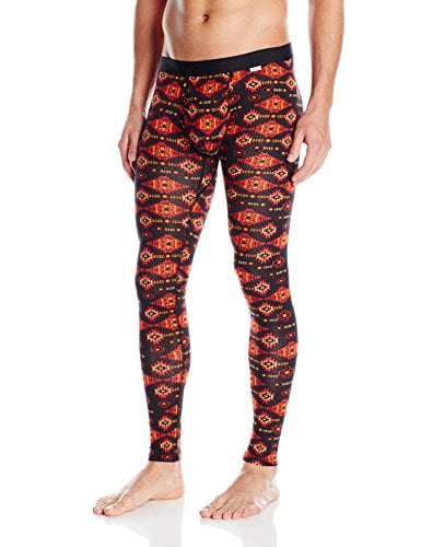 MyPakage Men's Weekday First Layer Base Layer Bottom, Aztek Inferno Black, Small by My Pakage Apparel