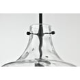 thumbnail image 4 of Warehouse of Tiffany Daelan 1 Light Clear Dimpled Glass Single Light Matte Black Pendant Light, 4 of 6