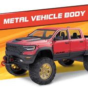 Adventure Force Free Wheeling Dirt Bike Adventure Playset with RAM Red Metal Truck, Child 3 and up