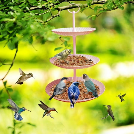 

Christmas Home European Three Layer Fruit Tray Cake Rack Fruit Layered Tray Multifunctional Bird Feeder
