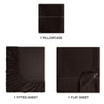thumbnail image 3 of MyOwn Twin Sheet Set - Cotton Rich Twin Bedding Sets, 3 Piece Deep Pocket Twin Sheet - Ultra Soft, Wrinkle Resistant, Quick Dry, Easy Care Twin Sheets - Chocolate Brown, 3 of 6
