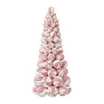 thumbnail image 1 of Figura de árbol de Navidad, manualidades para árboles de Navidad, regalo de Navidad, versátil y decorativo. Rosa Blanco, 1 of 9