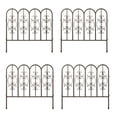 thumbnail image 6 of Plow & Hearth Montebello Iron Garden Fencing, Set of 4, 6 of 9