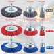 thumbnail image 3 of 2X Cepillo de de Nailon: Juego de Cepillo de Copa y Rueda de Taladro con Cerdas de Alambre de Nailon con Abrasivo, para Eliminar la Corrosión por Óxido, 3 of 5
