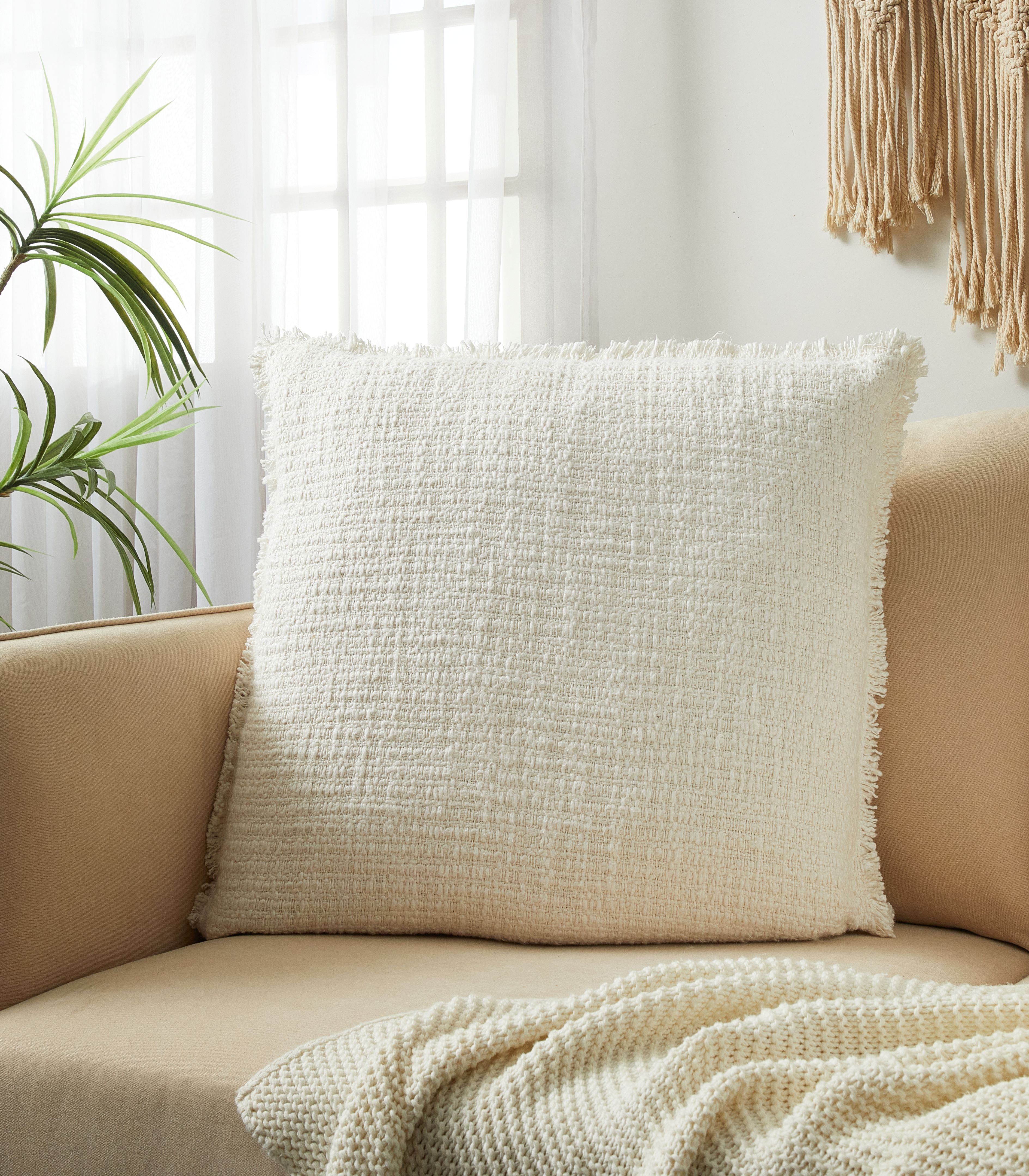 Better Homes & Gardens 22" x 22" Vanilla Dream Sunny Decorative Pillow for Adults