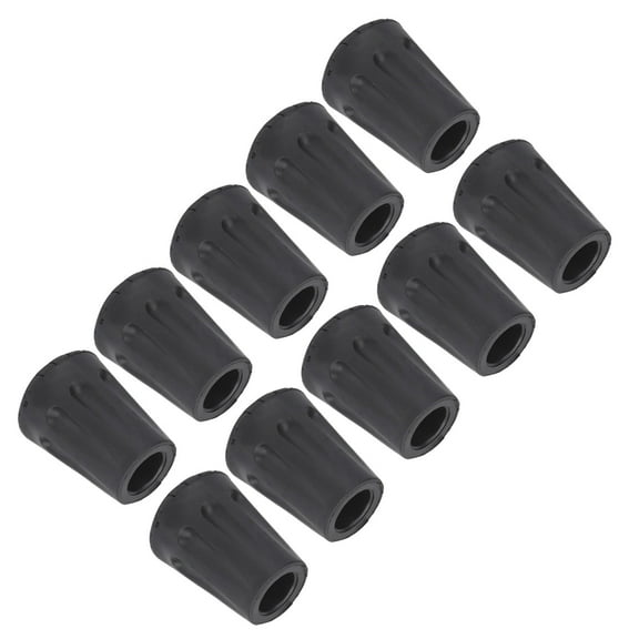 10pcs Walking Stick Rubber Tips Ferrules Trekking Pole Tip Protector Replacement Feet Rubber Ends Caps for Hiking Stick Walking Trekking Poles