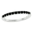 thumbnail image 3 of AoneJewelry Aone Jewelry 0.60 Carat Round Shape Black Wedding Band In 10k Rose, White, Yellow Gold (Color Black, Clarity I2-I3), 3 of 5