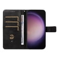 thumbnail image 4 of Allytechgroup Flip Wallet Case for Samsung Galaxy S22 Ultra, Built-in Credit Card Slot RFID Blocking PU Leather Stand Case Shockproof Full Body Protective Cover for Women Men, Black, 4 of 8