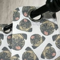 thumbnail image 2 of Ambesonne Pug Grommet Curtain Single Panel, Cheerful Dogs Grunge Effect, 50"x60", Charcoal Grey Beige, 2 of 5