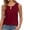 Wine, variant on Women's Casual V Neck Pure Color T Shirt Soft Comfortable Everyday Basic Top for Spring Summer Fall Seasons Cleavage Cover Muscle Tee Compression Women Crop Top Sheer Bodysuit Sports Top Women