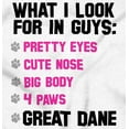 thumbnail image 2 of I Look For In Guys Great Dane Lover Women Plus Size Graphic Pullover Hoodie Brisco Brands 4X, 2 of 4