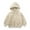 Beige, variant on Toddler Boys Girls Hooded Fleece Jacket Half Zipper Coat Warm Winter Outwear Plush Fuzzy Coat Little Kids Clothes Outwear