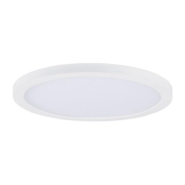Maxim 57694WTWT 9 in. 18 Watts Puce RD LED Affleurement Mount&44; Blanc