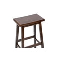 thumbnail image 6 of Mainstays Indoor 29" Counter Height Backless Saddle Wood Stool Set of 2 In Walnut, 6 of 8