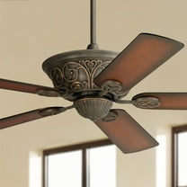52" Casa Vieja Contessa Vintage Rustic Indoor Ceiling Fan Bronze Copper Shaded Cherry for Living Kitchen House Bedroom Family Dining Home Office Room