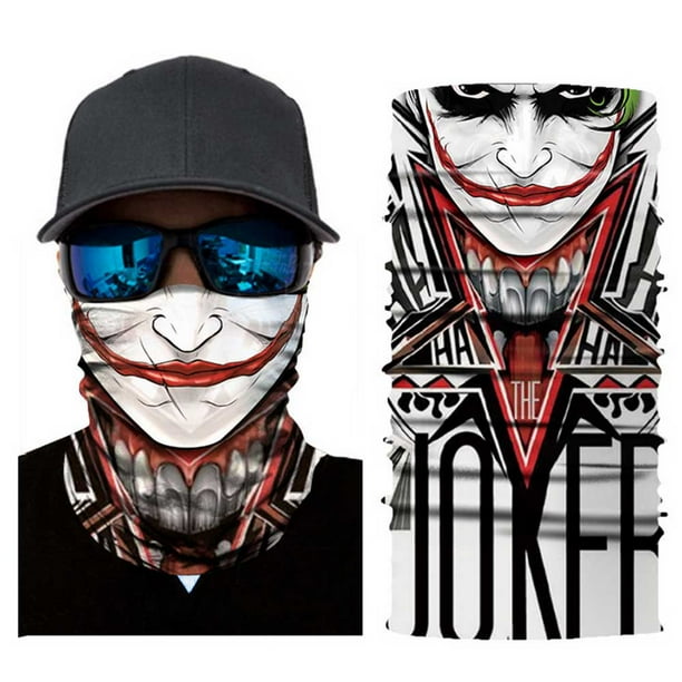 Máscara de tubo 3D sin costuras para protección contra el viento y el polvo, bandana para hombres y mujeres, máscara de esqueleto transpirable fina y duradera, motocicleta, ciclismo, pesca, ciclismo Xemadio 2033279-2