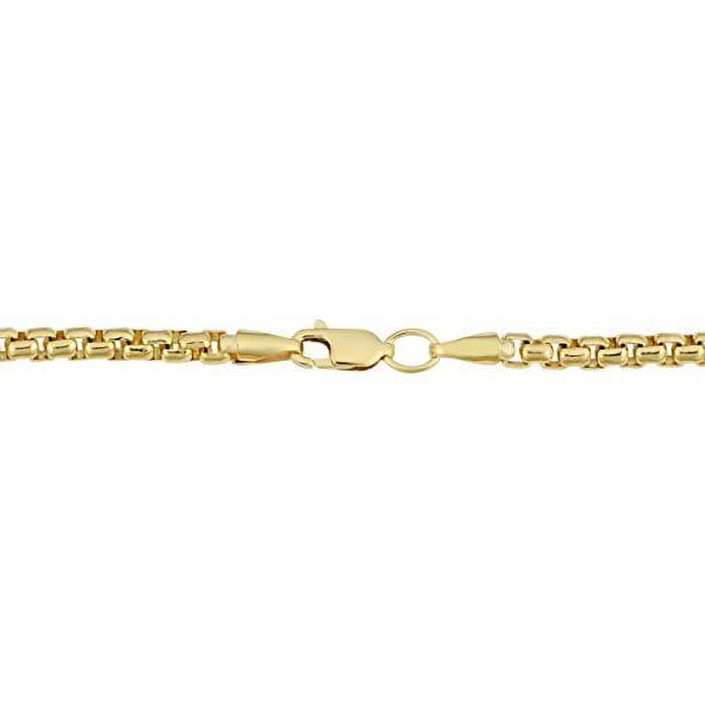 14k REAL Yellow or White SOLID Gold 1.7mm Shiny Round-Box Chain Necklace for Pendants and Charms with Lobster Claw Clasp (for Men, Women or unisex Jewelry) (16" 18" 20" or 24 inch)