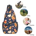 thumbnail image 5 of Lsque Gingerbread Delights Pattern Cross Chest Bag Diagonally – Premium Durable Front Chest Sling with Adjustable Padded Strap, High-Capacity Storage, 5 of 8