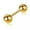 golden 1.2*6*4, variant on 1pcs Surgical Steel Balls Ear Stud Earrings Screw Ball Back Piercing Stud-black 1.2*6*3