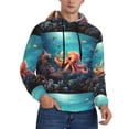 thumbnail image 2 of Daiia Underwater Plant Octopus for Men's Fashion Hoodies & Sweatshirts with Kangaroo Pocket Hooded Sweatshirt Breathable & Moisture Wicking-3X-Large, 2 of 7