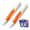 Orange, variant on 2PCS Automatic Diamond Painting Bead Dispenser, No Wax Needed Art Pen, For 2.8mm Round Drills, DIY Crafts Accessories Kit (Orange)