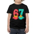 thumbnail image 5 of Six Seven Ice Cream Shirts for BoysGirls, Ice Cream Drip Tee-Funny 6 7 Short Sleeve Tops,Black 90cm, 5 of 6