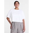 thumbnail image 2 of Avia Women's Cropped Boxy Tee with Short Sleeves, Sizes XS-XXXL, 2 of 6