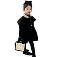 thumbnail image 1 of Beautyzll Manteau d'Hiver pour Bébé Fille Robe 3-8 Ans Col à Revers Manteaux Longs, 1 of 9