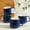 Dark Blue, variant on 16oz Ceramic Coffee Mugs Set of 4 – Stackable Latte Cups, Microwave, Dishwasher & Oven Safe – Ideal for Coffee, Cappuccino, Hot Chocolate, Housewarming Gifts, Turquoise