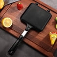 thumbnail image 4 of Double Sided Frying Pan, Double Sided Tortilla Sandwich Pan with Handles Non-Stick Breakfast Grilling Pan, 4 of 5
