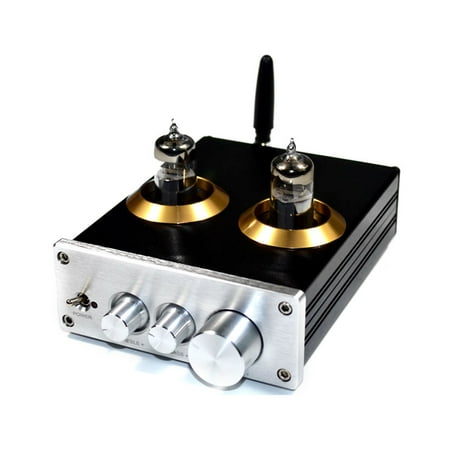 

Andoer 6J5 Tube Preamplifier BT Preamp AMP with Volumes Treble Bass Tone Adjustment Function for Home Sound Theater
