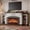 Antique White & Brown, variant on BOSHIRO 80" Blue Electric Fireplace with Mantel, TV Stand Fits 90" TVs, 30" Insert Heater
