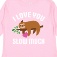 thumbnail image 4 of Inktastic Valentine's Day I Love You Slow Much with Cute Sloth Boys or Girls Long Sleeve Toddler T-Shirt, 4 of 5