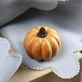 thumbnail image 5 of XIEULQP 4CM Mini Wood Pumpkin for Outdoor Porch Fake Mini Cushaw Autumn Fall Harvest Home Garden Farmhouse Party Christmas Halloween Decoration, 5 of 6