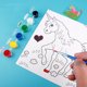 thumbnail image 5 of Juego de pintura acrílica para niños ANGGREK Lienzo Premium Gran tamaño Kit Con Patrón de Dibujos animados, 5 of 8
