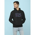thumbnail image 2 of Holo Shapes. Hoodie Men -Image by Shutterstock, Male 3X-Large, 2 of 4