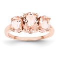 thumbnail image 1 of 14K Rose Gold Morganite Ring, 1 of 3