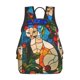 thumbnail image 1 of Fotbe Stained Glass Cat Art Mochila Ligera para Hombres y Mujeres - Duradera y Resistente al Agua, Ideal para Escuela, Trabajo, Viajes y Uso Diario, 1 of 7