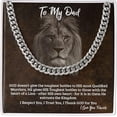 thumbnail image 2 of Dad Gifts From Daughter, To My Dad Necklace With Message Card and LED Box, Father’s Day Gift Necklace, Gift Birthday For Dad Necklace, To My Dad Necklace from Daughter or Son, 2 of 4