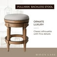 thumbnail image 3 of Open Box Maven Lane Pullman Bar Stool, Weathered Oak, Counter Height (2 Pack), 3 of 6