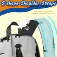 thumbnail image 5 of Labrador Retriever and Dog Paw Print 17" School Backpacks for Teens,Waterproof Oxford Fabric,S-Shape Padded Straps for School,Travel,Hiking,Camping, 5 of 6