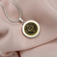 thumbnail image 2 of Collier Cercle en or Ethereum en Acier Inoxydable Ou en or 18 Carats 18-22", 2 of 7
