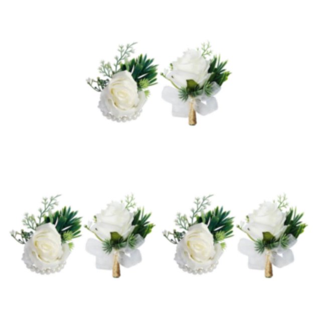 Naiovety Ramillete de flores artificiales para baile de graduación, diseño Simple reutilizable, simulación de flores románticas para dama de Type1 NO1